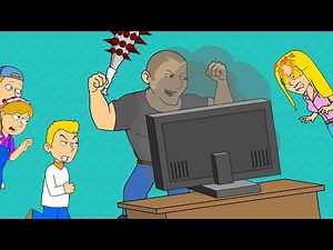 Childish Dad Smashes the TV/Grounded/Concussion Time