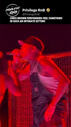 Chris Brown Performing Feel Something In Such An Intimate Setting