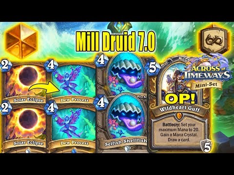 Mill Druid Deck 7.0 in 2026 Is Back To Burn Cards At Across the Timeways Mini-Set | Hearthstone