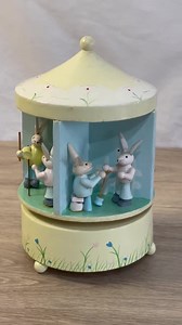 Vintage Wooden Carousel Music Box – Rabbit Carousel – Carousel Waltz – Hand-painted – Fully Functional – Collector's Item – Inherited Item – Easter - Etsy