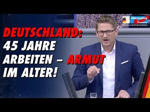 Deutschland: 45 Jahre arbeiten – Armut im Alter! - René Springer - AfD-Fraktion im Bundestag