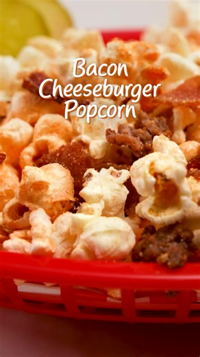 Bacon Cheeseburger Popcorn Recipe for Game Day