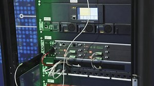 10 october 2023 - Lisbon, Portugal - Feira International Lisbon, Segurex : The server device running and connected to network