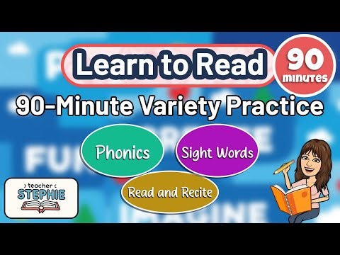 Learn to Read for Kids – 90 Minute Reading Practice | Sight Words, Phonics, & Stories