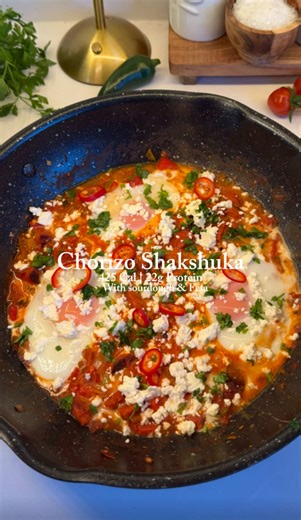 Chorizo Shakshuka with Feta: Easy One-Pan Recipe