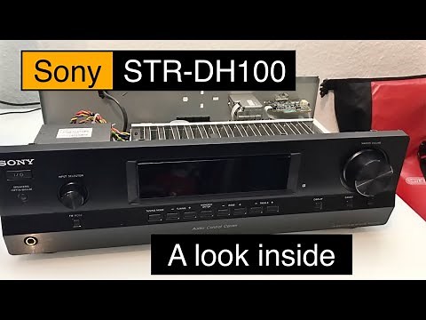 Sony STR-DH100 - A look Inside , What's Inside + Audio Test , Sound demo