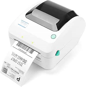Shipping Label Printer 4x6, Desktop Thermal Label Printer for Shipping Packages, Barcode Thermal Printer for Windows & Mac, Compatible with UPS, Amazon, USPS, Shopify, WIX, Ebay (470B)