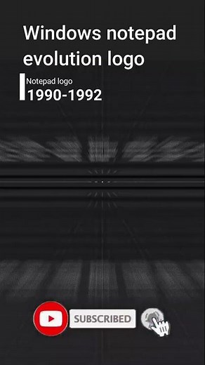 Windows notepad logo evolution #shorts #tech