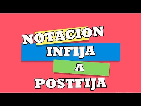 Notación infija a postfija