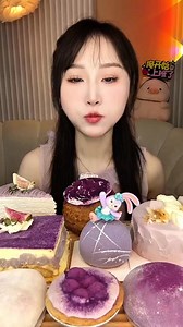 Bureu ube fruity grapes yummy dessert | JiaJia Asmr | JiaJia Asmr