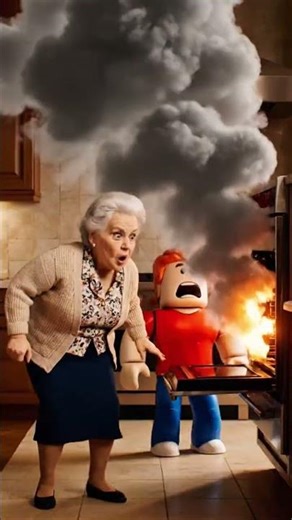 Roblox Bacon Ruined Grandma’s Cake 😱😂 | Funny Roblox Short