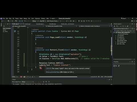ASP.NET Cookies Tutorial | Add, Read & Remove Cookies Step by Step