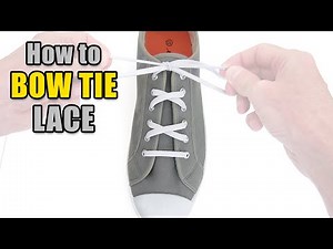 Bow Tie Lacing Tutorial – Professor Shoelace