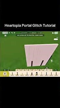 HEARTOPIA Portal Glitch Tutorial: Standalone Portal (No Wall Needed) 😳