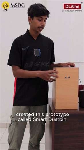 Manipal Skill Development Center | Turning everyday problems into smart solutions 💡♻️ Our student designed a Smart Dustbin using IoT to promote hygiene and smart waste... | Instagram