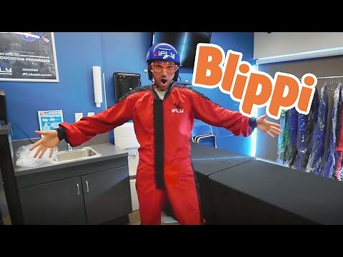 Blippi Goes Indoor Sky Diving | Learning WIth Blippi | Kids TV Shows