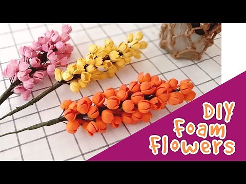FLOWER MAKING TUTORIAL // FOAM SHEET FLOWER // DIY