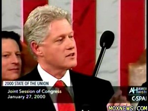 President Bill Clinton's Final State Of The Union Address In 2000