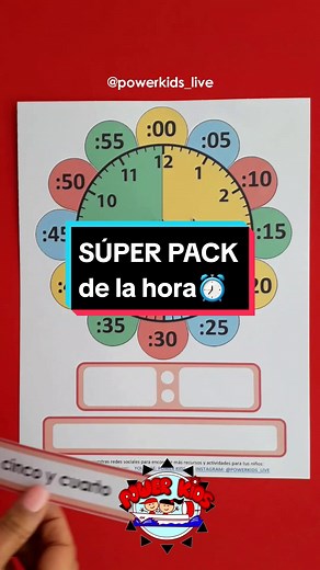 Aprendemos la hora con el SÚPER PACK para niños