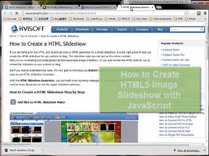 How to Create HTML5 Photo Slideshow