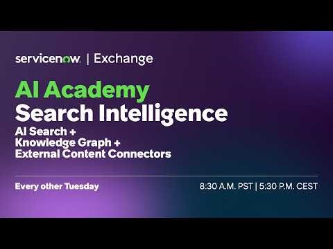 AI Academy: Search Intelligence AI Search + Knowledge Graph + External Content Connectors