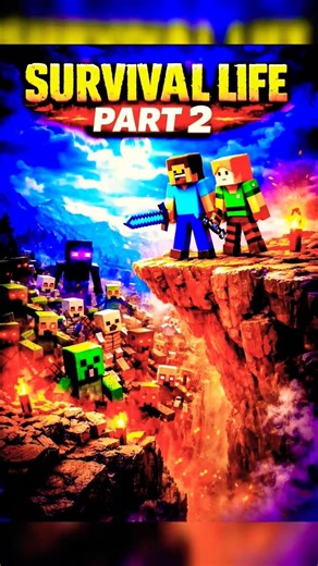 Survival life Part-2 minecraft animation #minecraft #shorts #viral