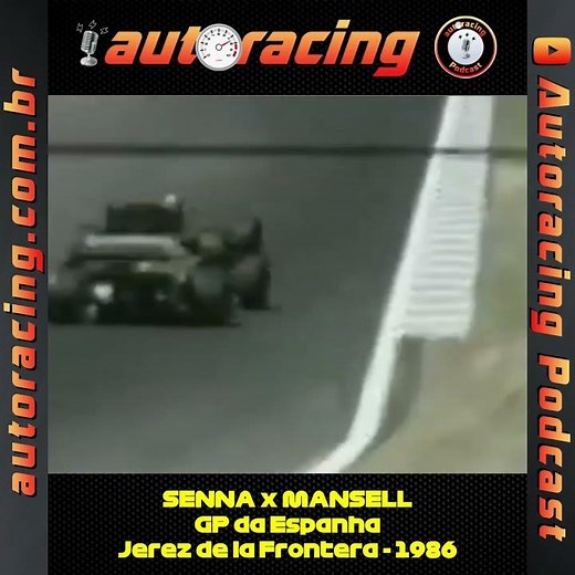 AYRTON SENNA x NIGEL MANSELL GP DA ESPANHA F1 1986 JEREZ