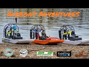 RC swamp boat - great fun for little money / Airboat action
