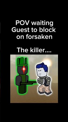 Guest 1337 walks 1x1x1x1 | Roblox Forsaken Animation #forsaken #roblox #trending #robloxanimation
