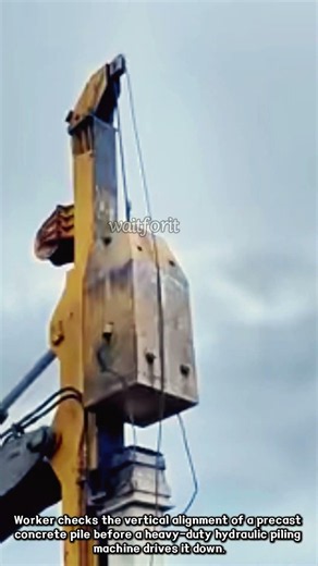 How Heavy Piles Are Installed #Construction #Engineering #HeavyMachinery