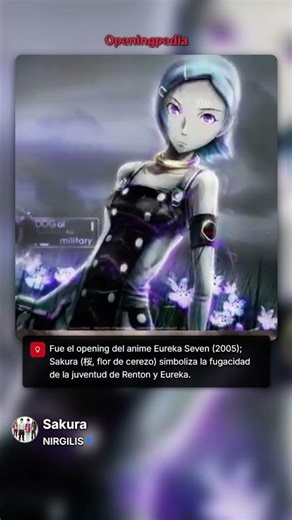 Sakura - NIRGILIS Eureka Seven OP 2005 Openingpedia - Discover openings, endings and OST of anime