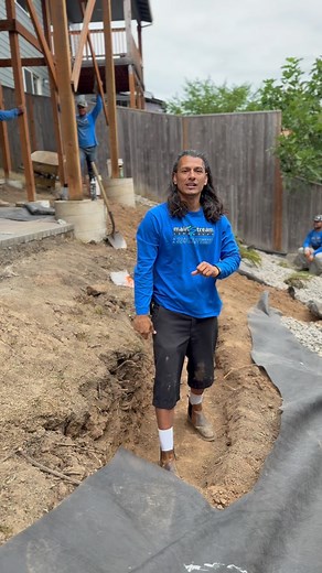 2.8K views · 170 reactions | ‼️CHECK IN‼️We’re back to show the progress after one day! Weeds same gone, bees are gone and rock is going down. We’re also going to build an addition onto this patio with a railing so stay tuned! | Mainstream Landscape | Facebook