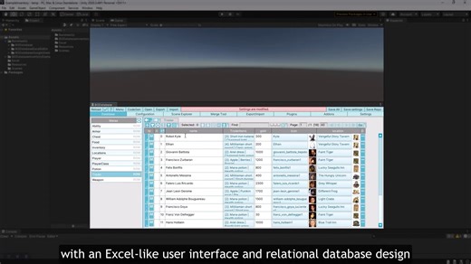 Unity插件 – 数据管理器 BG Database | Data editor with Google Sheets and Excel syncing