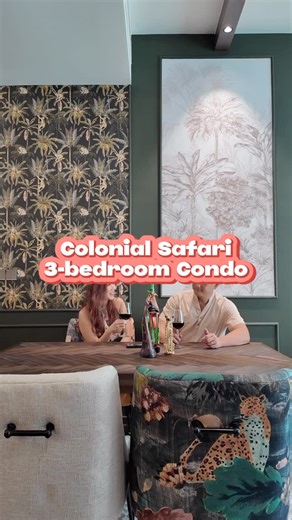 Home & Decor Singapore | This thoughtfully curated safari themed home reflects the family’s love for animals. 🦁🐆 Every room in this 3-bedroom comes with wallpapers... | Instagram