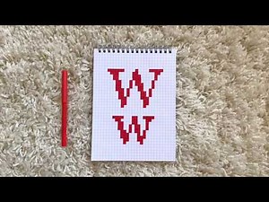 HOW TO DRAW THE LETTER W | PIXEL ART | STEP BY STEP