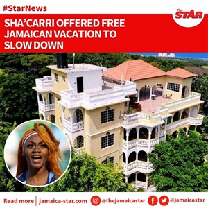 Jamaica Star on Instagram: "#StarNews:After sputtering to last place behind a trio of Jamaican sprinters in a hyped clash in Eugene,Oregon,on Saturday,Sha’Carri Richardson has been offered a complimentary vacation to the island as an olive branch. Read more in today's @jamaicagleaner"