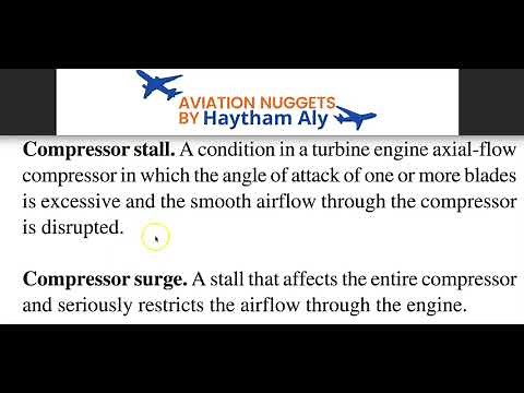 Compressor STALL VS compressor SURGE , what is the difference??, #aviation nuggets by ‪@Haytham_Aly‬
