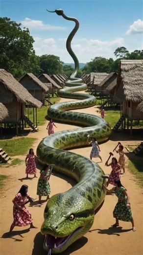 Rescue horses from giant python #animals #funny #shorts #pythonattack