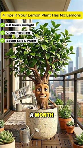 Is your lemon tree stumped? Try these 4 fixes! #Shorts #GardeningHacks