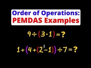 Order of Operations - How to use PEMDAS | Many Examples | Eat Pi