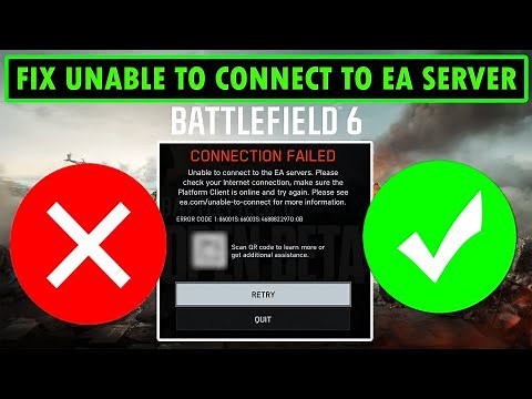Fix Battlefield 6 Unable To Connect To EA Servers Error | Fix Connection Failed or Undefined Error