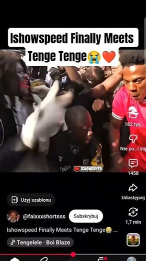 Ishowspeed Finaly Meets Tenge Tenge #viral