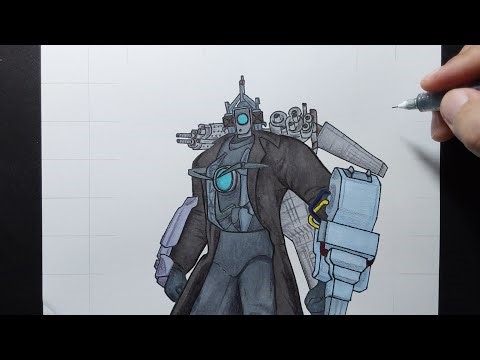 How to draw Titan Cameraman in skibidi toilet multiverse 012