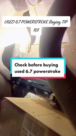 6.7 powerstrokes are great trucks but they have flaws that can be costly if buying used make sure to test drive and inspect closely upper pan areas as many used dealers pressure wash and degrease them. #ford #powerstroke #diesel #mechanic #sixsevenpowerstroke #sixoh
