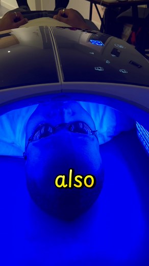 I’m now offering LED light therapy facials for my clients! For this client, I’m using the blue light as they have a combination skin type and are prone to breakouts. The blue light is amazing for balancing and calming the skin! #ledlightfacial | Massage and Holistic Therapy by Mark