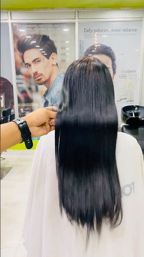 From Frizzy to Fabulous 😍 Hair Smoothening Full Result Reveal! How to smooth hair ￼ care. #hairtips