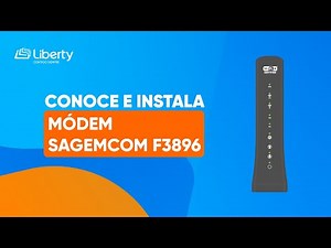 Módem Sagemcom F3896 WiFi 6: Luces, puertos y proceso de autoinstalación.