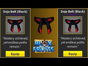 How To Get Black Dojo Belt in Blox Fruits | Black Blet Blox Fruits | Roblox