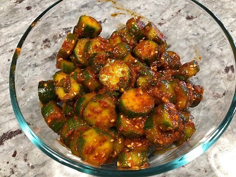 How to Make Korean Spicy Cucumbers