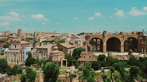 Ancient roman forum in rome Free Stock Video Footage